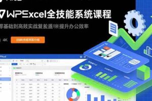 （15873期）WPS Excel全技能系统课程：从零基础到高阶实战全覆盖，全面提升办公效率